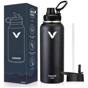 Termo De Acero Inoxidable 1180ml Doble Pared Negro Negro