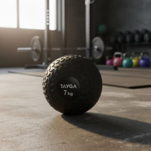 Pelota Medicinal Tayga Slam Ball 7 Kg Para Entrenamiento Negro