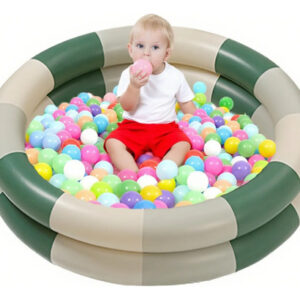 Piscina Inflable Verde Compacta Para Niños Ideal Interior Ex Color