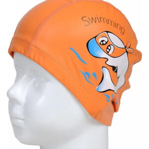 Gorro De Baño Para Niños Unisex Suave Con Delfines Naranja Naranja Nombre Del Diseño