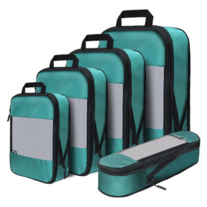 Cubos De Embalaje De Compresión Para Viajes Juego De 5 Azul Azul Y Verde