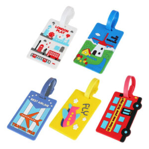 Etiqueta De Equipaje Creativa Rectangular Duradera 10.5x6.3 Como Se Muestra Nombre Del Diseño