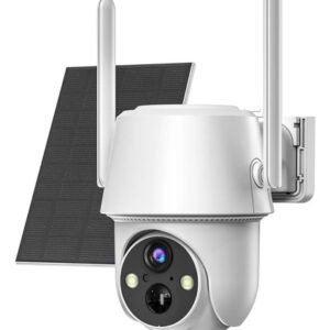 Cámara De Seguridad Solar Inalámbrica 3k 5mp Wifi Visión 360 Wifi