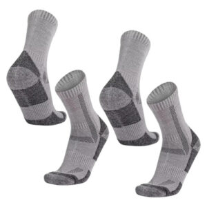 Calcetines De Senderismo Antiampollas Gris Talla Única 2 Par Gris Diseño De La Tela Talla