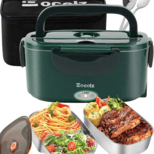 Lonchera Eléctrica Portátil 1 5 L Para Coche Y Trabajo 100 W Dark Green