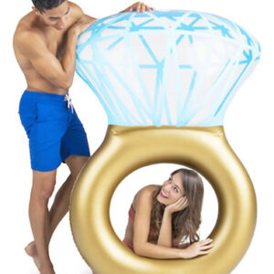 Flotador Diamante Inflable Azul 140 Cm Para Alberca Decorati Azul