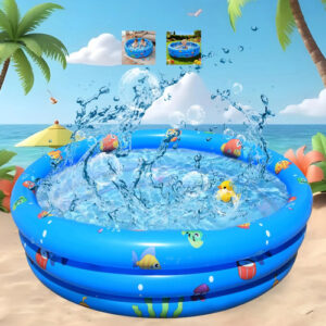 Alberca Inflable Azul 130x30 Cm Para Niños Con 3 Niveles Azul 1