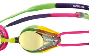 Gafas De Natación Juveniles Espejo Violeta Fucsia Verde Violeta/fucsia/verde