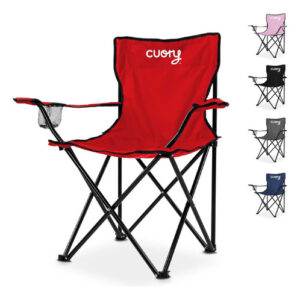 Silla Plegable Ligera Impermeable Para Camping Y Playa Roja Rojo