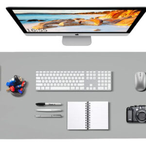 Alfombrilla Grande De Carga Inalámbrica Gris Antideslizante Color Diseño Impreso