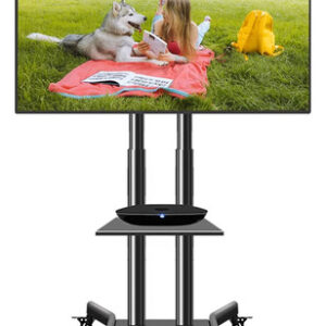 Soporte De Tv Móvil Ajustable Con Ruedas Para Pantallas 32 A Color