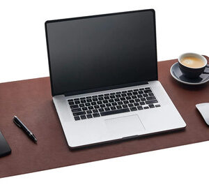 Tapete De Piel Sintética Grande Para Oficina Color Café 91x4 0 Cm ['dark Brown']