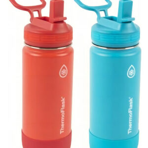 Thermoflask Paquete De 2 Botellas De Agua De Acero Color Rojo/azul