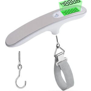 Báscula Para Maletas Portátil 50 Kg Digital Precisión Alta Plateado