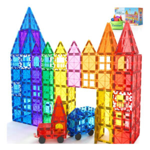 Bloques Magnéticos 100 Piezas Sensoriales Juguetes Educativo Multicolor