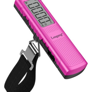 Báscula De Equipaje Digital Rosa Colgante Portátil 50 Kg Rosa