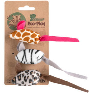 Juguete Ratón Ecoplay 3 Piezas Colores Surtidos
