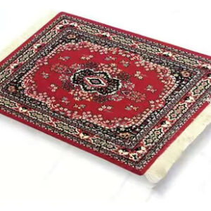 Alfombrilla De Mouse Decorativa Estilo Oriental Roja Color Diseño Impreso