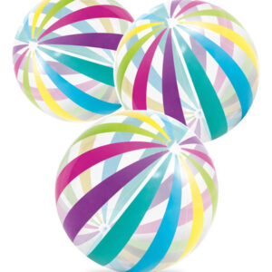 Juego De 3 Pelotas De Playa Jumbo Multicolores Inflables 107 Multicolor Nombre Del Diseño