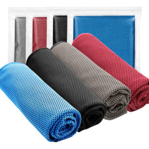 Toalla De Enfriamiento Deportiva Ultra Absorbente 4 Piezas Azul/negro/gris/rojo Nombre Del Diseño