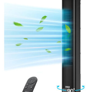 Ventilador De Torre 40 Pulgadas Silencioso 3 Velocidades 90 0 Mm Frecuencia Color De La Estructura Color De Las Aspas Material De Las Aspas 0