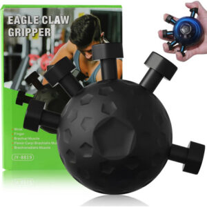 Ejercitador De Dedos Fortalecedor De Agarre Mano Portable Black