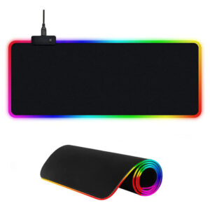 Alfombrilla Rgb Gaming 300x800mm Con Luz Led Antideslizante Color