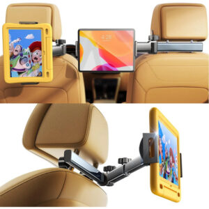 Soporte Ajustable Para Tablet En Auto Espejo Retrovisor Bebé Negro