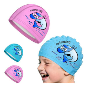 Gorro De Baño Antideslizante Impermeable 2 Piezas Azul Rosa Azul/rosa Nombre Del Diseño