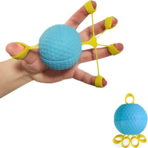 Ejercitador De Dedos Mano Multicolor Fortalece Fuerza Y Aliv Azul+amarillo