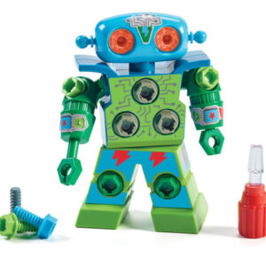 Robot Educativo De Diseño Y Perforación Para Niños Mayores D Personaje Verde