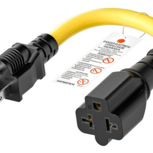 Adaptador Ca 4 En 1 12awg 15a A 20a 250v 1 Pie