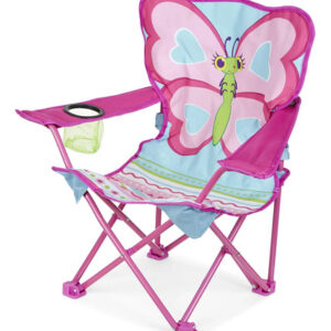 Silla Plegable De Jardín Mariposa 62x38cm 50kg Tela Duradera Color Nombre Del Diseño