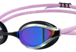 Anteojos De Natación Unisex Antivaho Espejo Cómodos Y Ajusta Violeta-negro-violeta