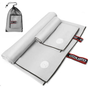 Toalla Microfibra Secado Rápido 2 Pack Playa Y Gimnasio Gris Nombre Del Diseño