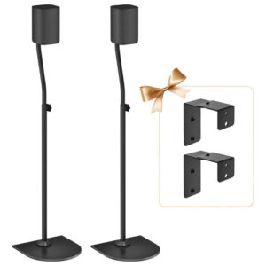 Soportes Universales Para Altavoces Envolventes Altura Ajust Negro