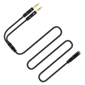 Cable Divisor De Audio 1 Metro Adaptador Auriculares Y Micró