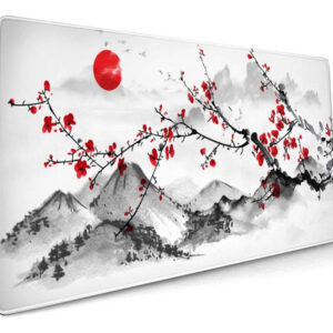 Almohadilla De Ratón De Juego Grande Extendido 35.4 X 15.7 P Blanco Paisaje