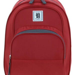 Mochila Roja 1818 De Día Amplia Y Funcional Para Adultos Rosa Diseño De La Tela