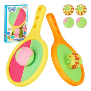 Juego De Lanzamiento Y Captura Raquetas Con 2 Bolas Adhesiva