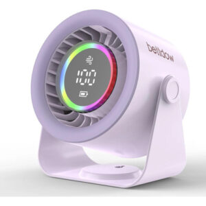 Ventilador De Escritorio Silencioso 100 Velocidades Usb Púrp Púrpura