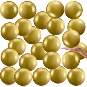 24 Pelotas Inflables De Playa 15 Cm Para Fiesta De Verano Oro Nombre Del Diseño