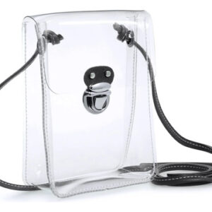 Bolso Bandolera Transparente Pequeño Pvc Para Mujer Color Diseño De La Tela Acabado De Los Herrajes Color De La Correa De Hombro