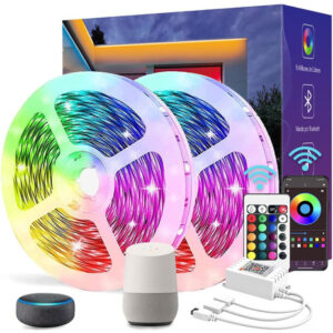 Tira Led Wifi 20m Rgb Control App Y Remoto Ir Sincronización Multicolor