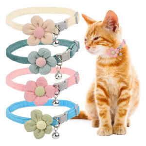Collares Para Perros Y Gatos Paquete De 4 Ajustables Florale Color Nombre Del Diseño Tamaño Del Collar