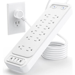 Multicontacto Regleta 12 En 1 Con 4 Usb Carga Rápida 1 8 M Color