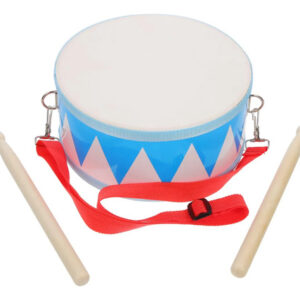 Tambor De Juguete Para Niños 20cm Azul Instrumento Musical Colores Variados