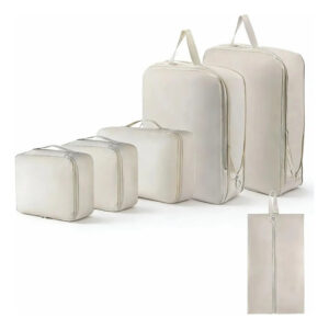 Organizador De Viaje 6 Piezas Impermeables Para Maletas Blanquecino