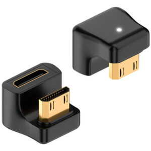 Adaptador Mini Hdmi 8k 180 Grados Macho Hembra Paquete 2 Uni Color
