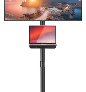 Soporte Móvil Para Tv De 23 A 60 Pulgadas Con Estante Ajusta Color